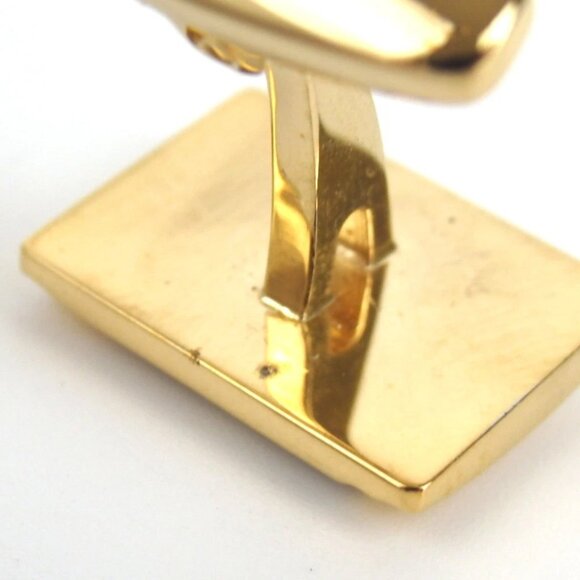 Authentic YVES SAINT LAURENT Tie pin & cufflinks set metal [Used] - Picture 8 of 8